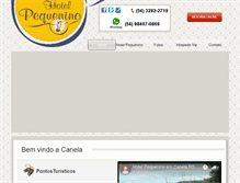 Tablet Screenshot of hotelpequenino.com.br